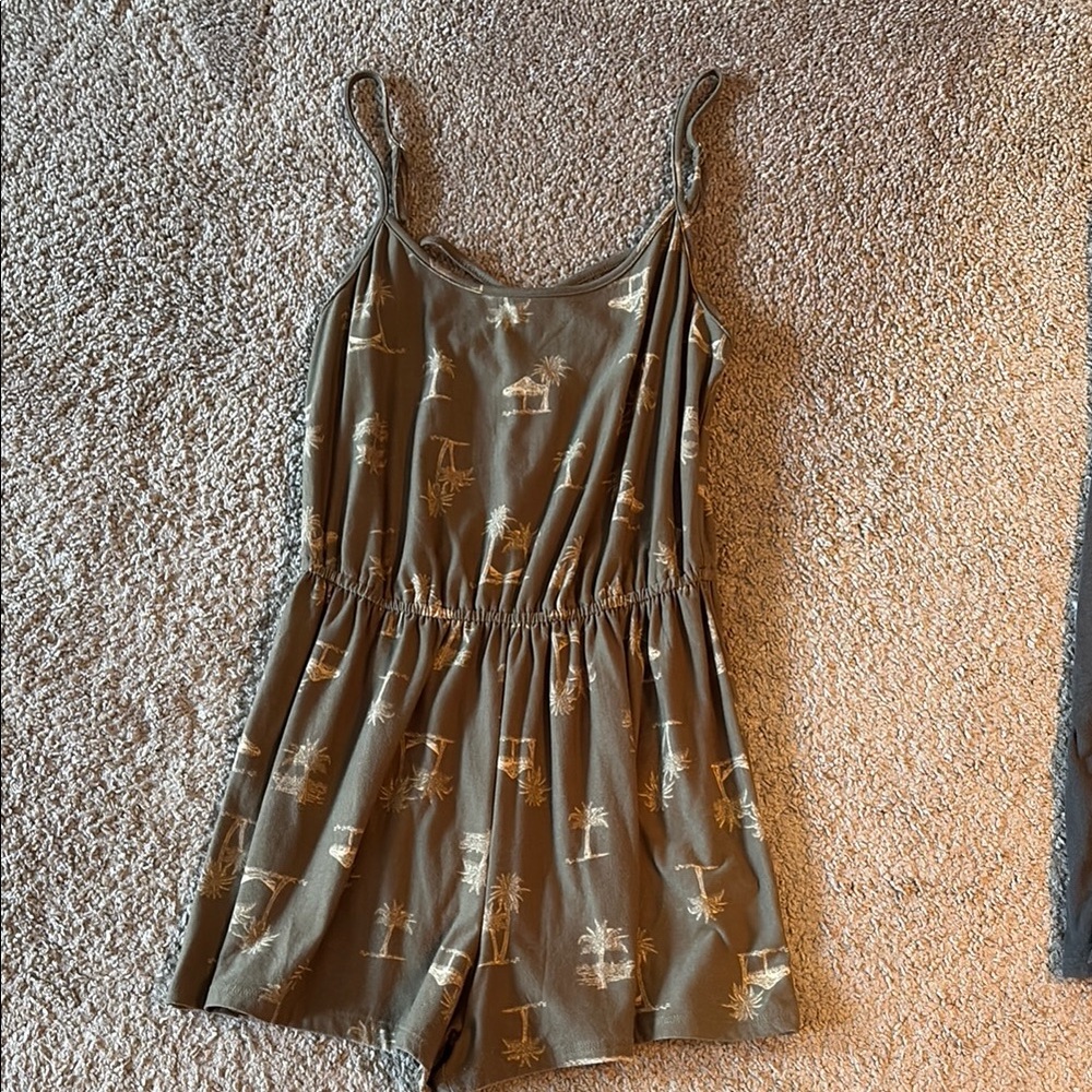 Tropical Print One Piece